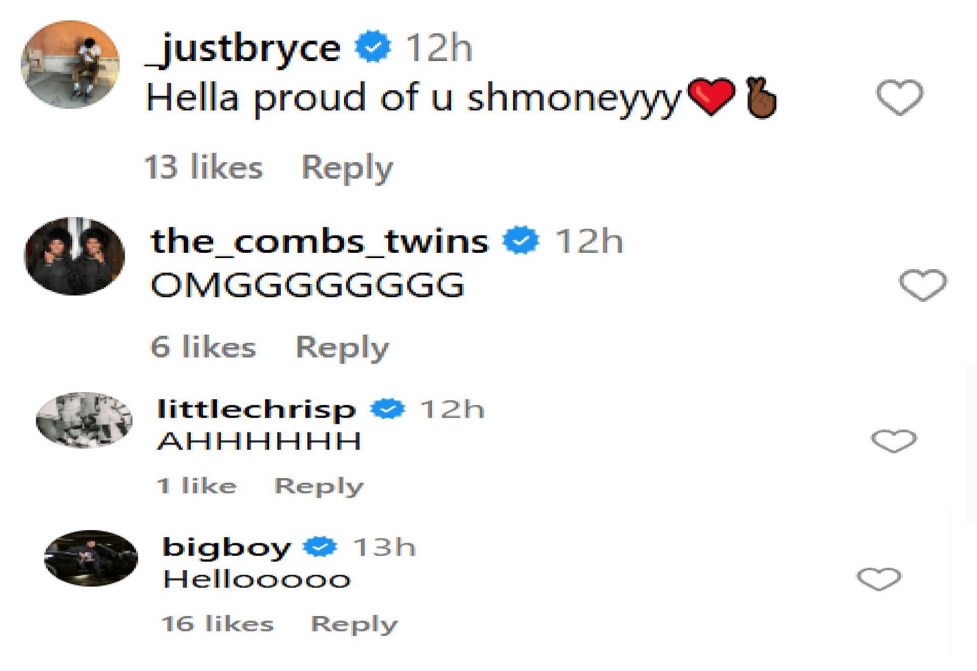 Bryce James, Big Boy, and others react to Jayden Alexander committing with Long Beach State (Source: IG/ justjayden22_